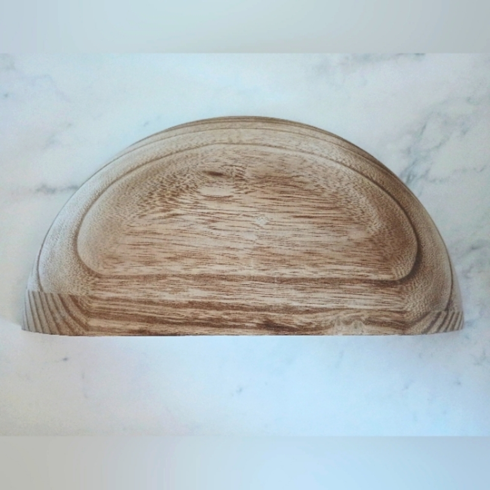 1 Wall Mounted Wooden Semi-circle Floating Shelve - Picture 4 of 8